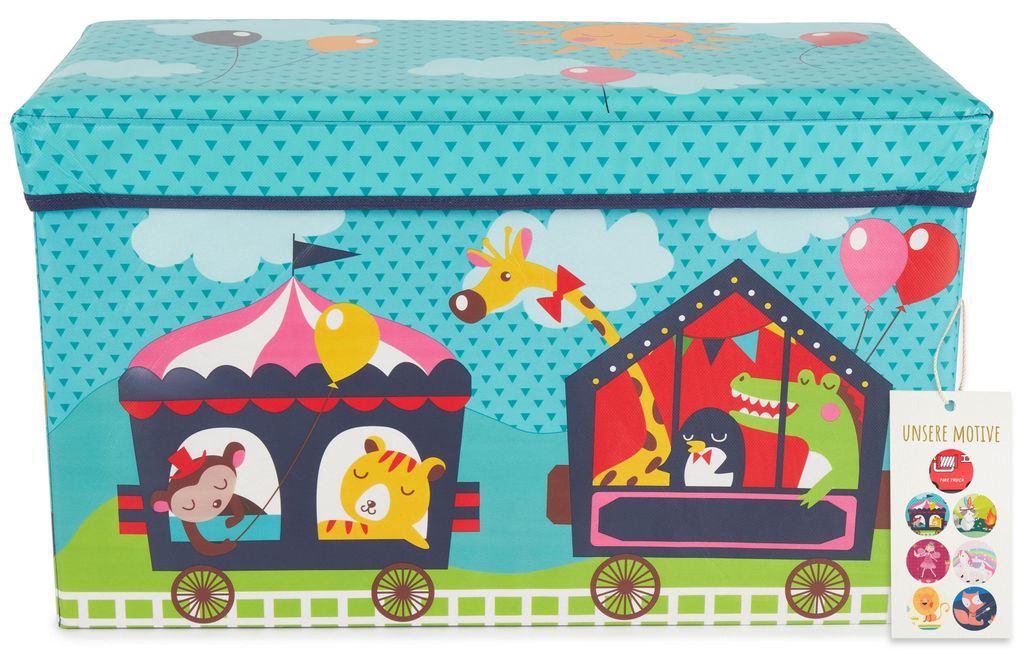 Bieco Aufbewahrungsbox mit Deckel Kinder Zirkus | Spielzeug Produktbild 