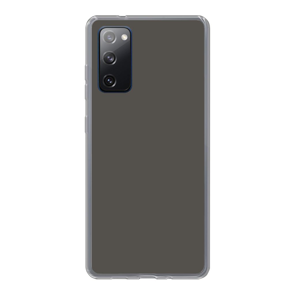 MuchoWow Handyhülle Schutzhülle Hülle für Samsung Galaxy S20 FE Grau - Farben - Einfarbig Silikon Softcase Handy Hülle - Abdeckung