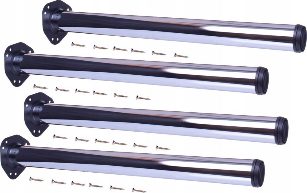 4er-Set Tischbeine Möbelfuß H710mm Ø60mm Tischbein Produktbild 1