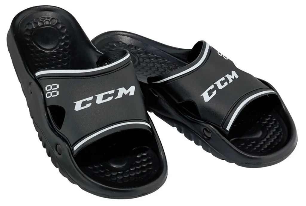 Sandales de douche hockey CCM SR pour se déplacer dans les vestiaires