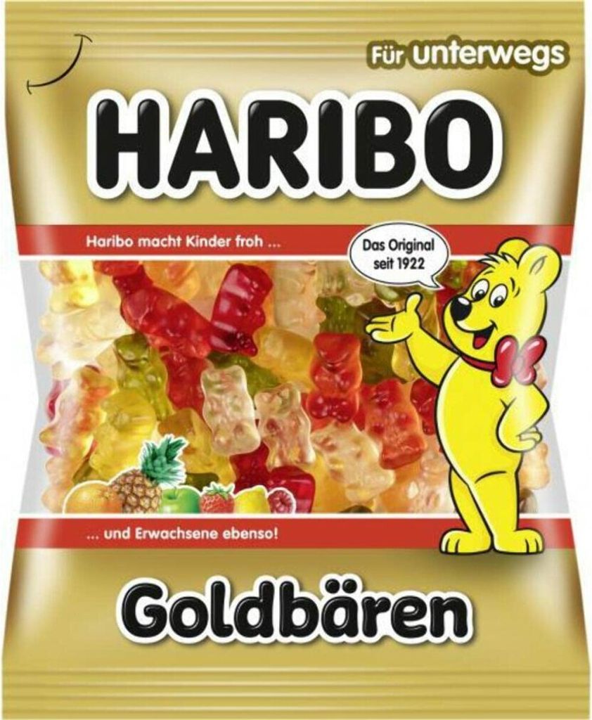 Haribo Goldbären in 6 fruchtig verschiedenen Produktbild 