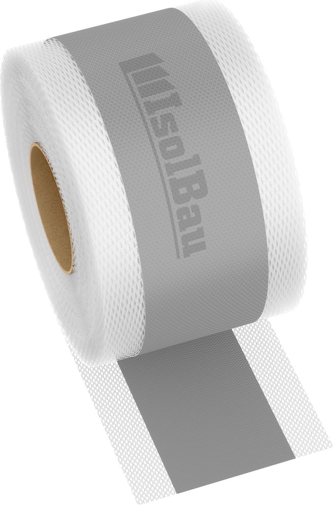 Isolbau Dichtband P2 Grau - 50 m Abdichtband Wasserdichtes Dichtungsband für Sanitär, Dusche, Bad, Fliesen, Balkon und Terrasse, Abdichtung für ...