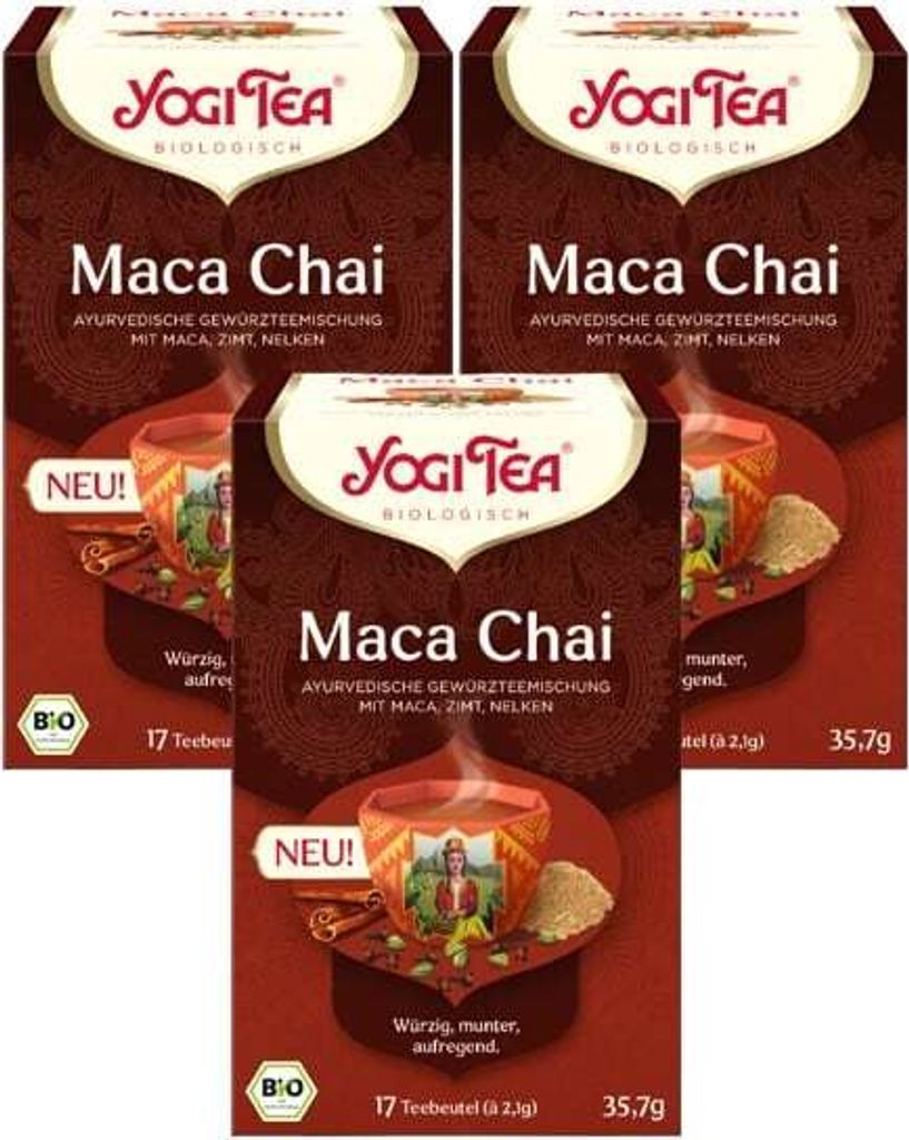 3 x YOGI TEA Maca Chai | 3 x 35,7g