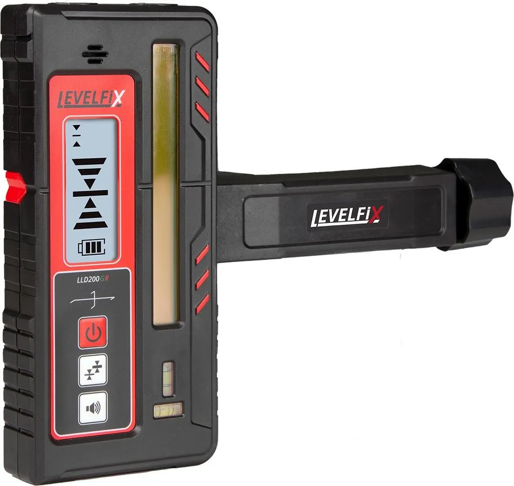 Récepteur laser ligne universel Levelfix LLD200GR pour faisceau vert/rouge