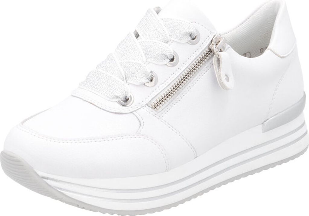 Remonte Sneaker - Weiss Glattleder : 45 : Normal Größe: 45 Weite: Normal