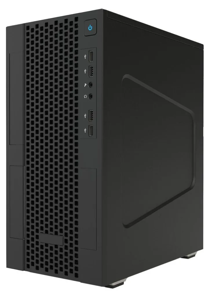 Boîtier itek Mini Tower Noir Compatible GPU 26cm pour PC Micro ATX