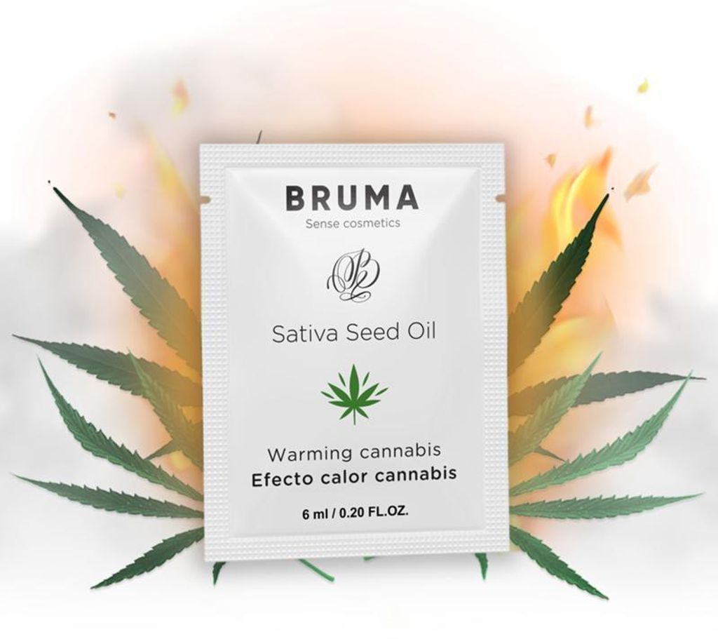 BRUMA - SATIVA-SAMENÖL-GLEITGEL MIT WÄRMENDEM CANNABISGESCHMACK 6 ml