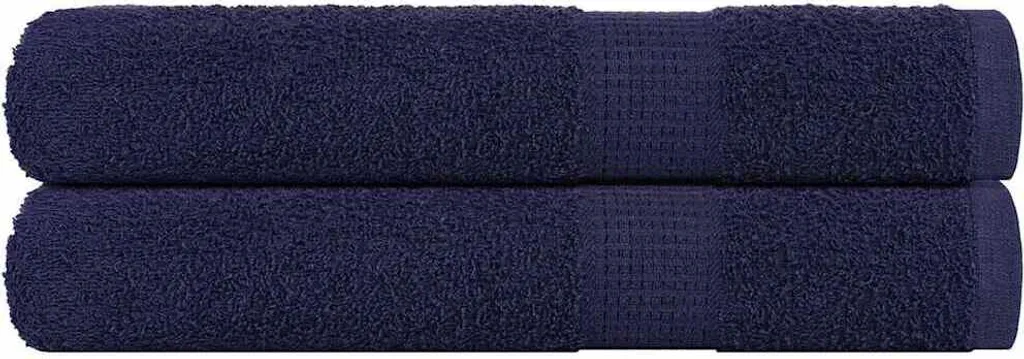 Asciugamani FROGN 2 pezzi blu navy 100x200 cm 360 g/m²
