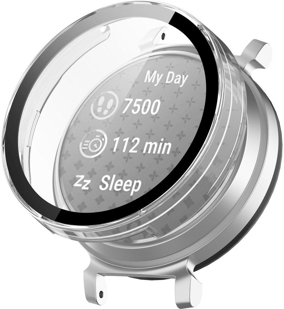 Stravo Displayschutzhülle für Garmin Lily 2 – Komplett schützende Hartschale – Displayschutzfolien für Garmin Smartwatches – Transparent