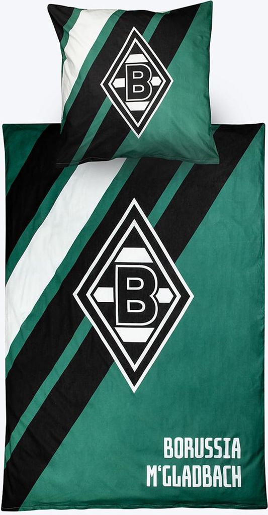 Borussia M ́Gladbach Bettwäsche "Block Stripes"