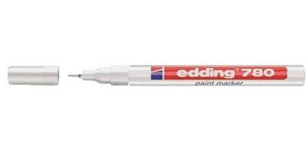 Edding - Ölbasierter Paintmarker 780 0,8 mm weiß | 10 Stück