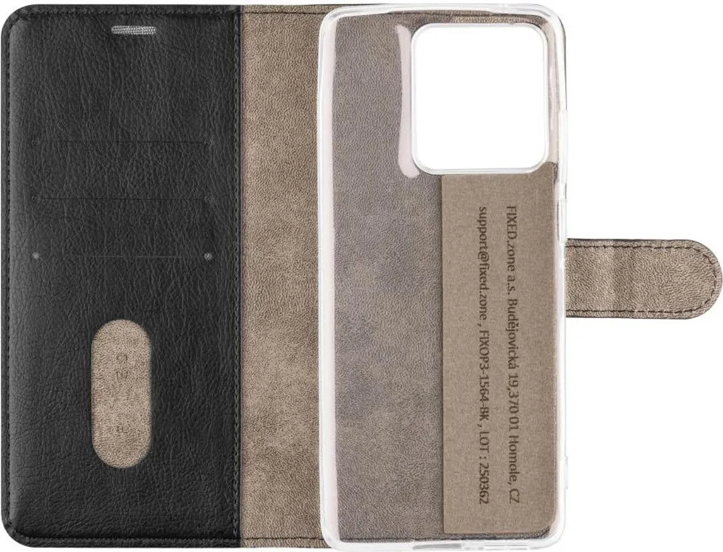 Custodia a Libro FIXED Opus per Motorola Edge 60 / Fusion - Nero