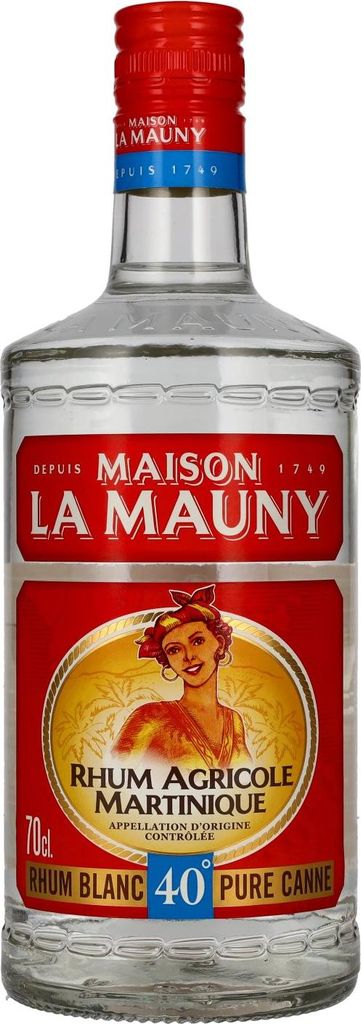 La Mauny Rhum Blanc Agricole Martinique 40% Vol. 0,7l