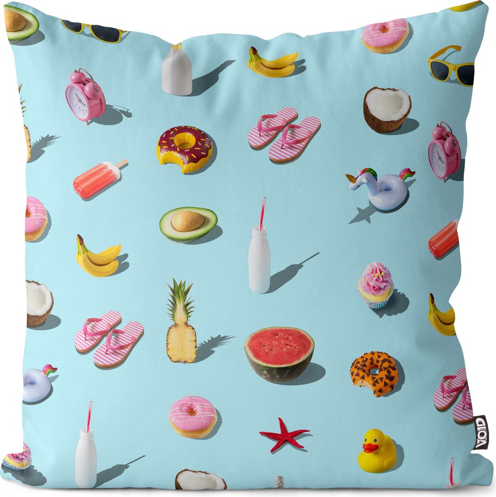 VOID Einhorn Melone Ente Kissenbezug Kissenhülle Sofakissen Kissen Deko Outdoor-Kissen Dekokissen