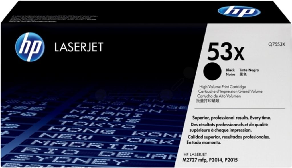 HP Q7553XC 53X čierna tonerová kazeta, 7 000 strán ISO IEC Obrázok produktu 1