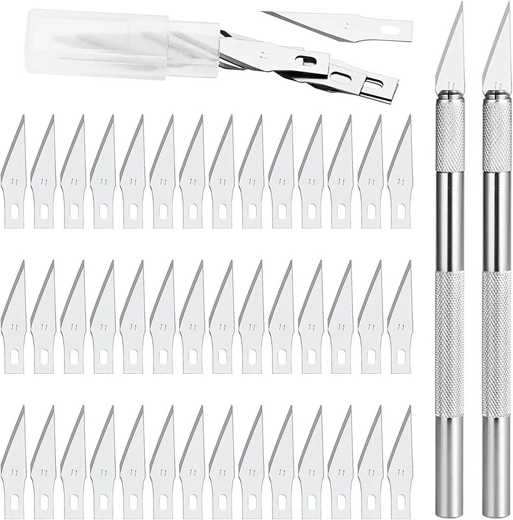 Precizní nůž 2 s 42 čepelemi, přesný nůž pro kutilské Obrázek produktu 