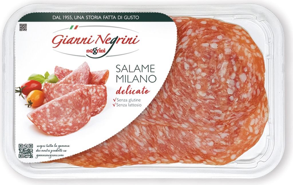 Salami Salame Milano delicato in Scheiben 80g - Gianni Produktbild 