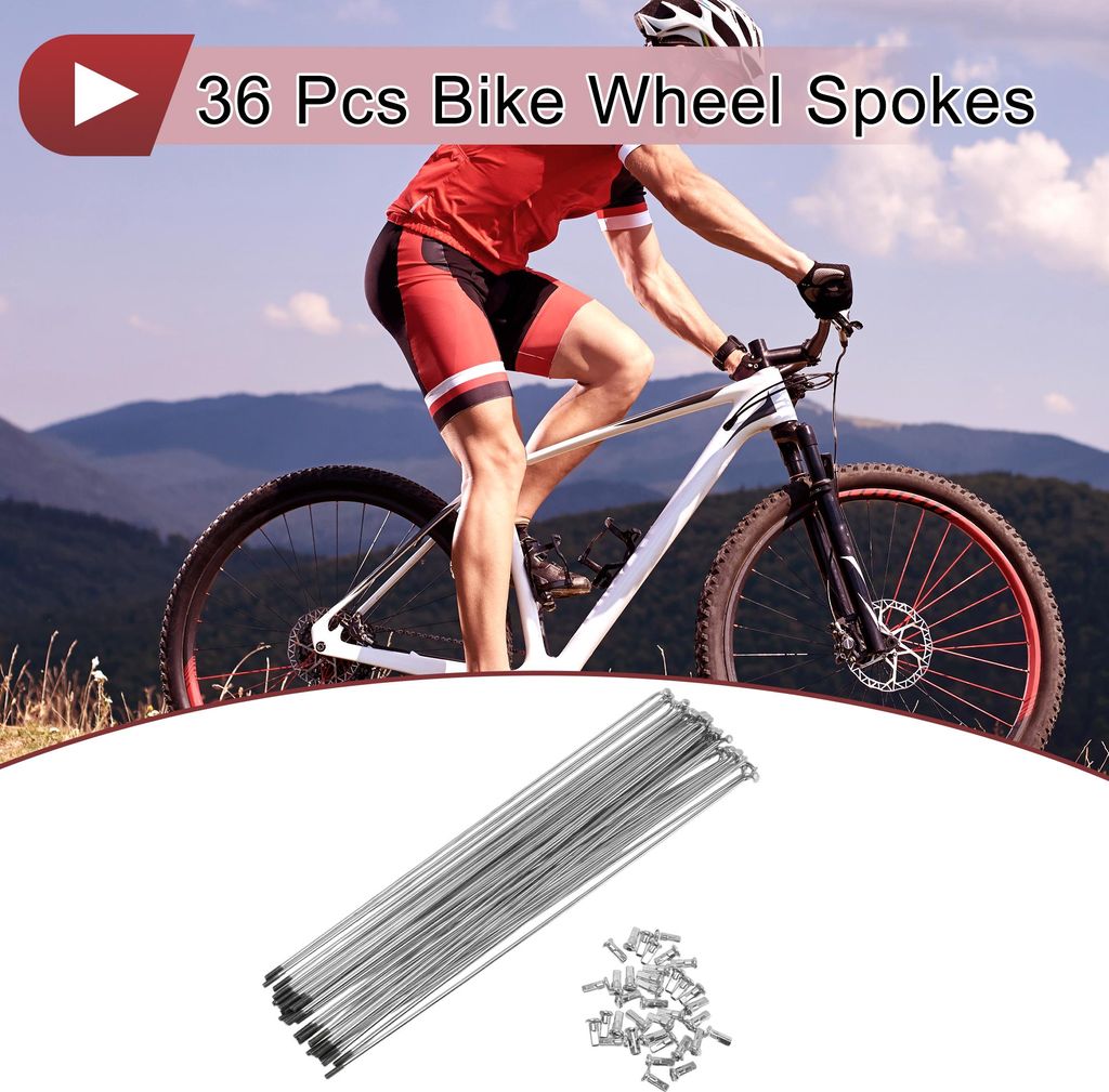 36 Set 12G Fahrradspeichen 259mm Fahrradspeichen 45 Stahl Produktbild 