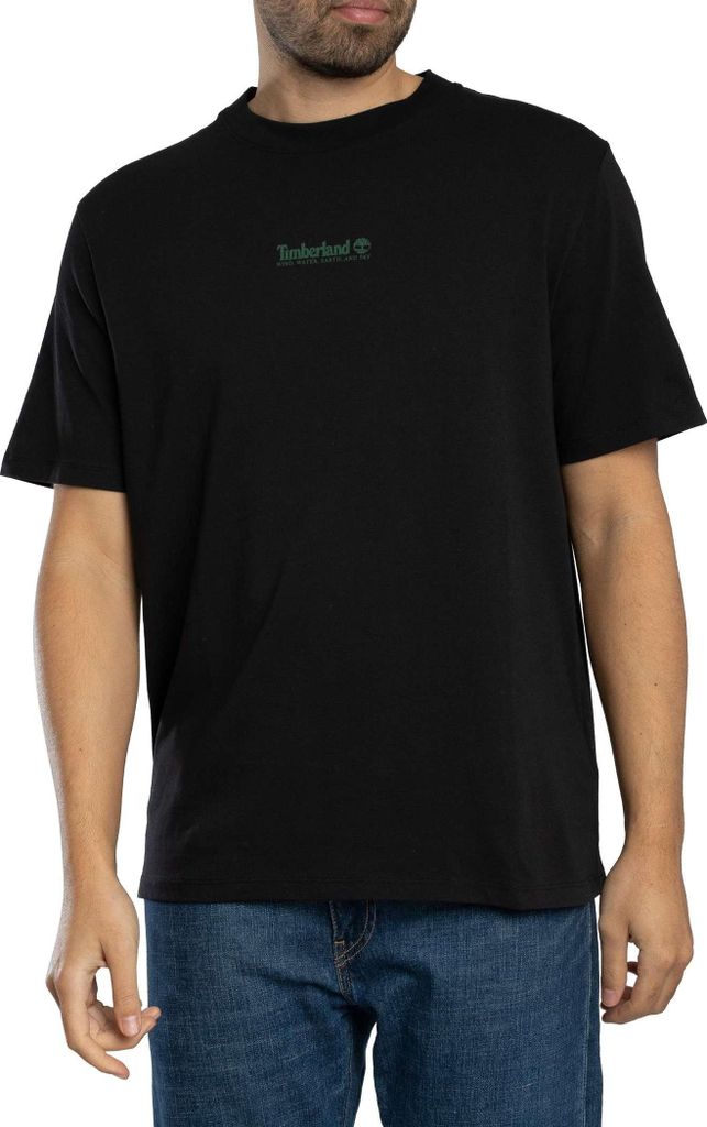 Timberland Center Brand T-Shirt, Schwarz L