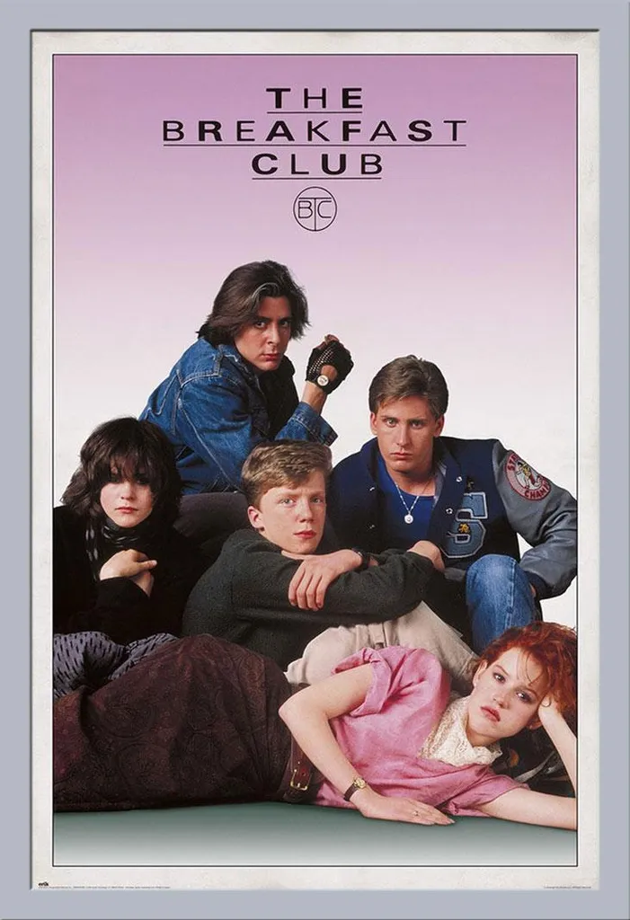 Poster The Breakfast Club Sincerely Yours con Cornice Shinsuke Argento