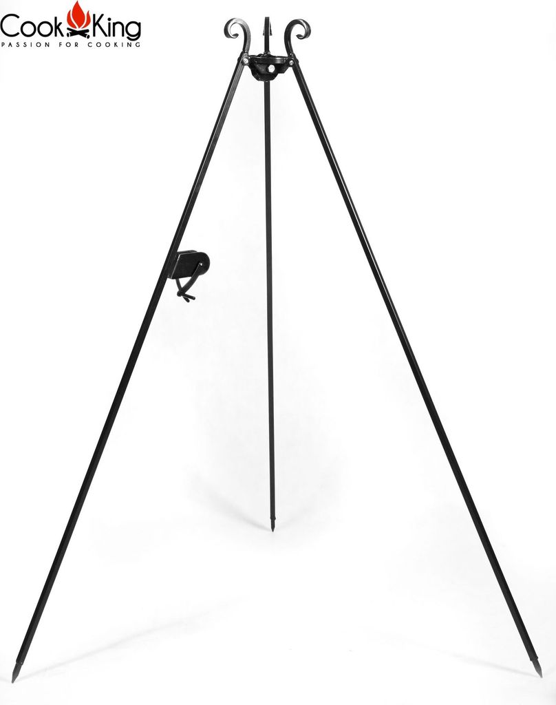 CookKing 1112243 Dreibein Schwenkgrill mit Kurbel 180cm