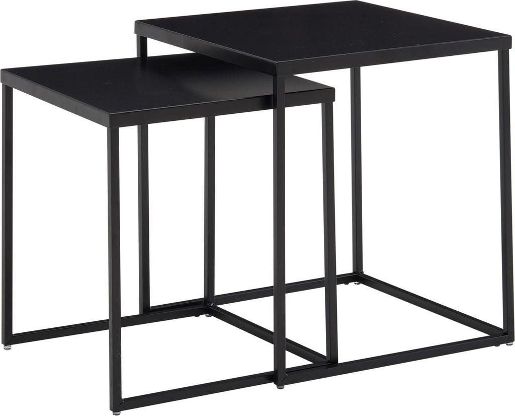 Satztisch "Cixi" aus Kompletter Artikel: lackierter Stahl in Schwarz. Abmessungen (B/H/T) 40x45x40 cm