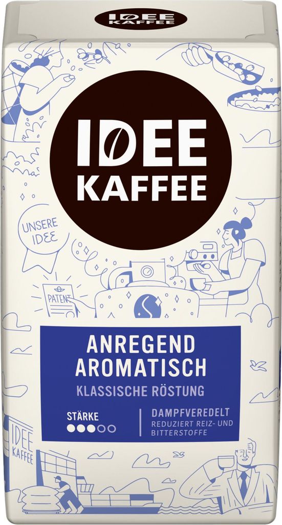 Idee Káva Classic s jemnou příchutí mletá s kofeinem 500g Obrázek produktu 