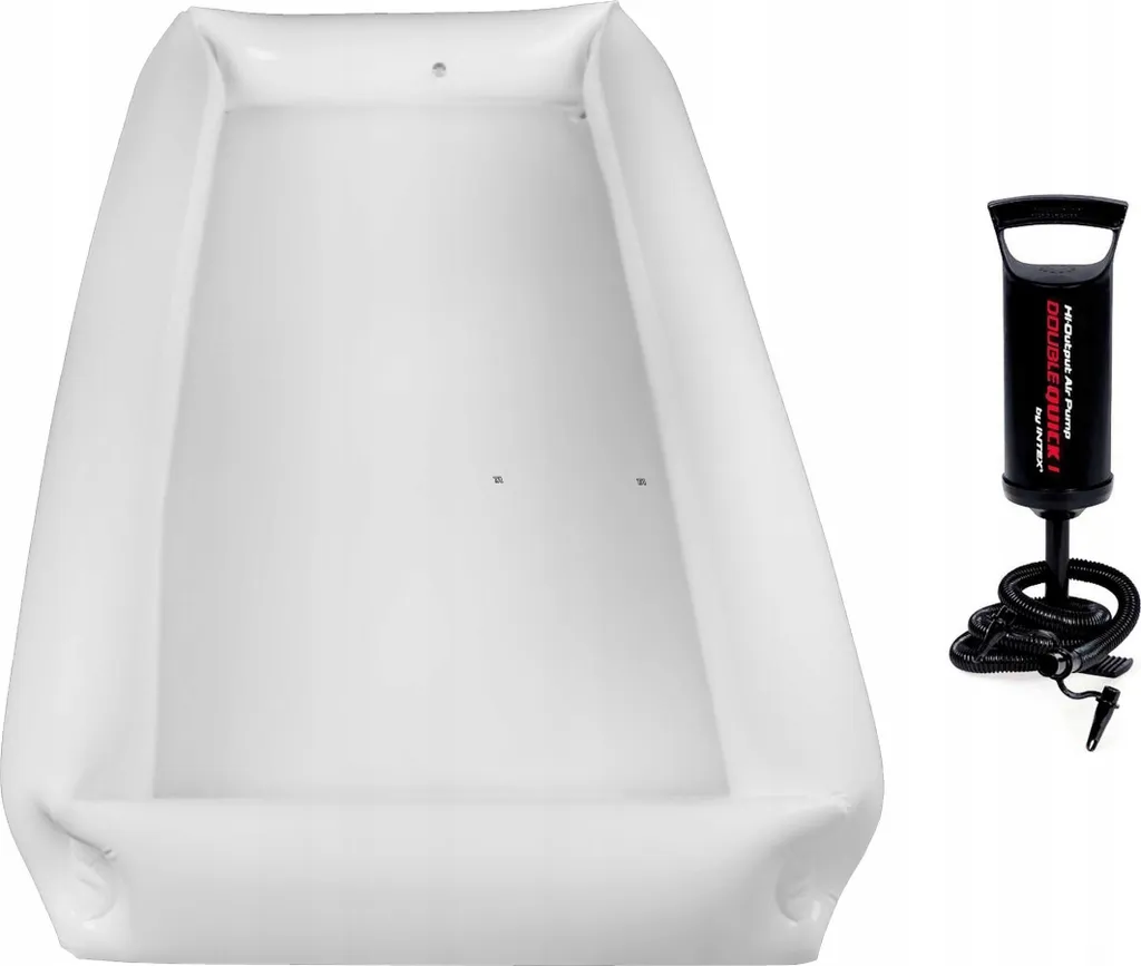 Laver un handicapé au lit avec cette baignoire gonflable anti-débordement