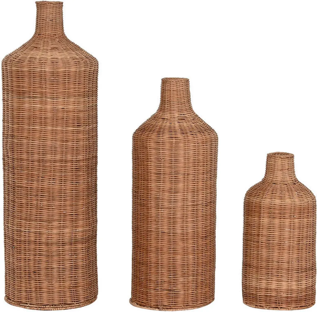 Vases Incassables Home ESPRIT : Décoration de Sol Durable en Métal Brun
