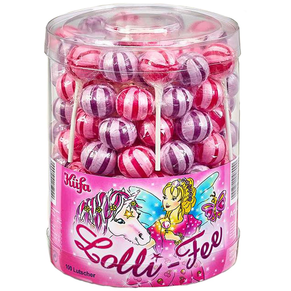 Küfa Lolli Fee sucettes délicieuses au goût de fruits 100 Image du produit 