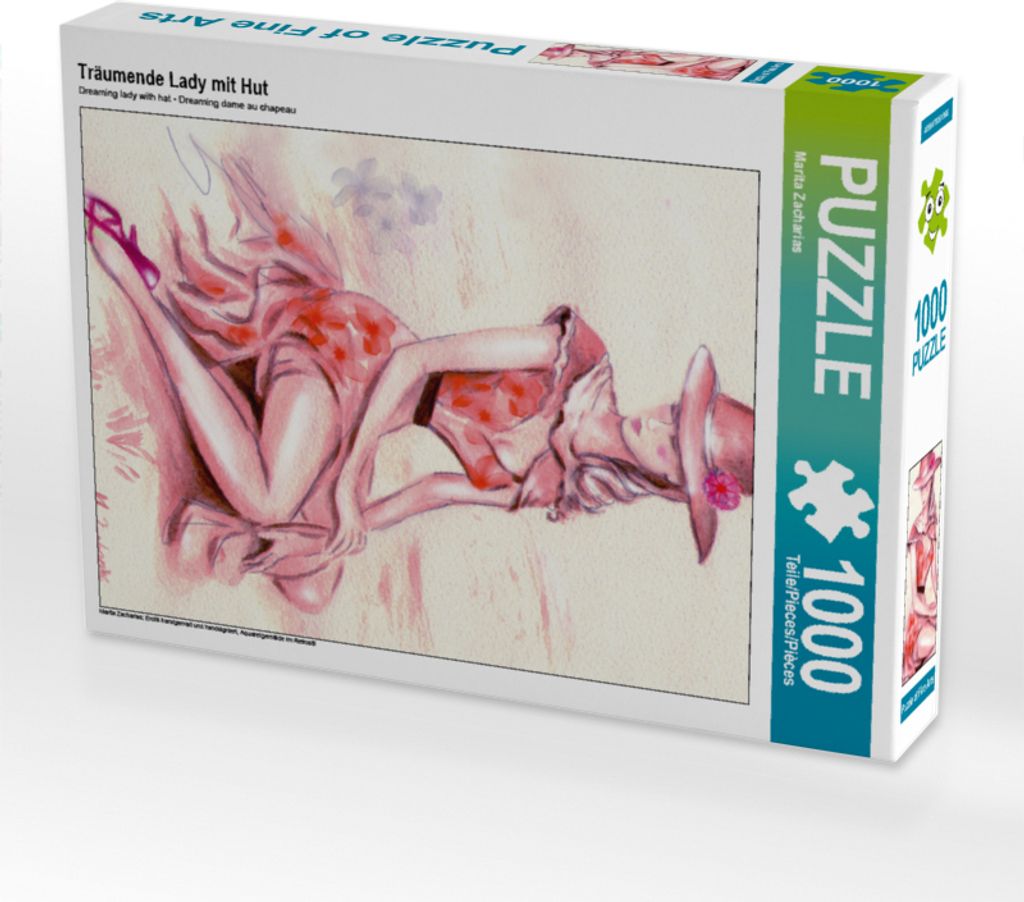 Calvendo Träumende Lady mit Hut 1000 Teile Puzzle hoch 480x640mm, Zacharias Marita; 7417459