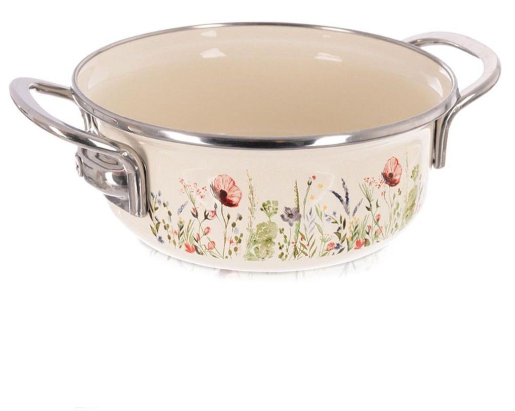 Orion | Kochtopf - 16 cm - 950 ml - Edelstahl-Schmortopf - Induktionsgeeignet - Spülmaschinenfest - Beige