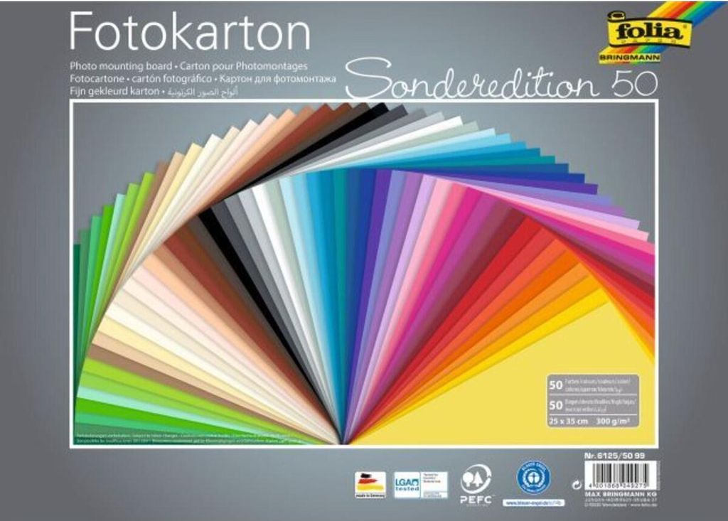 folia carton photo édition spéciale 50 couleurs assorties Image du produit 