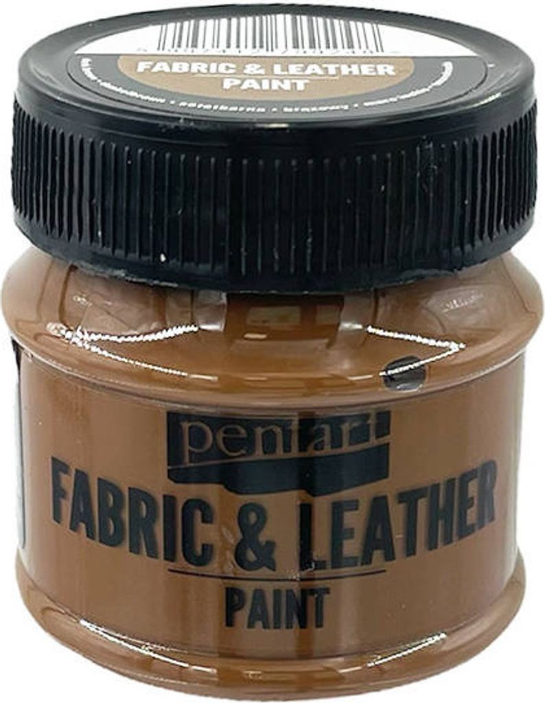 PENTART - Farbe für Textil und Leder - dunkel braun 50 ml