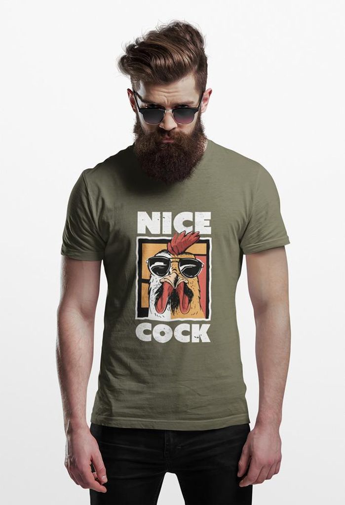 D&B 150 Uni Polo EB00025 Nice Cock MilitärGrün-Größe XL