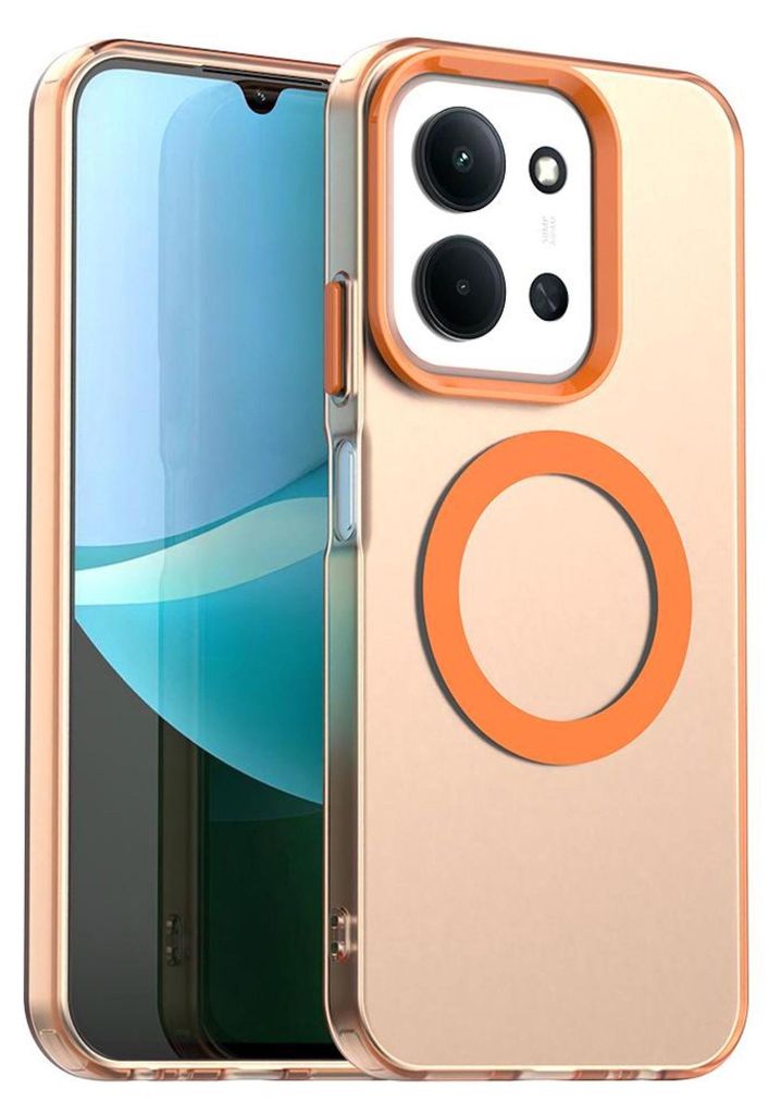 Für Xiaomi Redmi 15C 5G / 4G Candy Design Magsafe Hybrid TPU Schutz Hülle Orange