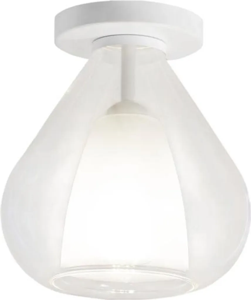 Lampada Lila Fabas Luce E27 Trasparente 20cm - Soffitto e Parete