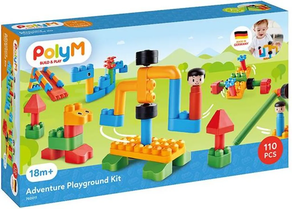 Aire de jeux type terrain d'aventure avec parcours d'obstacles complet - 3