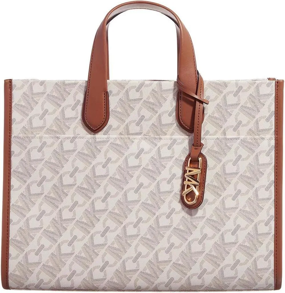 Sac Michael Kors Beige 30H3G3GT3B en Toile Logotypée et Finitions Or