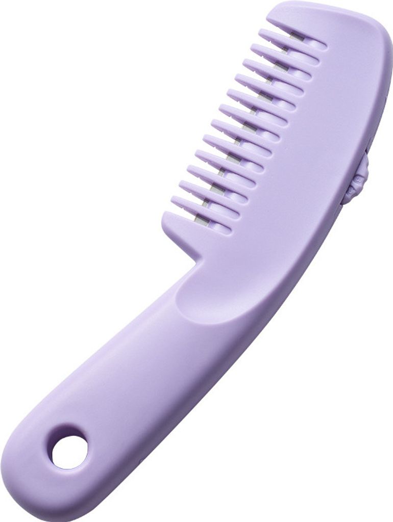 INF 2-in-1 Pony-Kamm: Styling- & Ausdünnungswerkzeug für perfektes Haar Violett