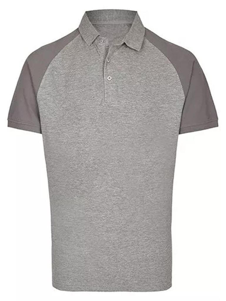 Miners Mate - "My Mate" Poloshirt für Herren LT3472 (M) (Grau meliert/Grau unifarben)
