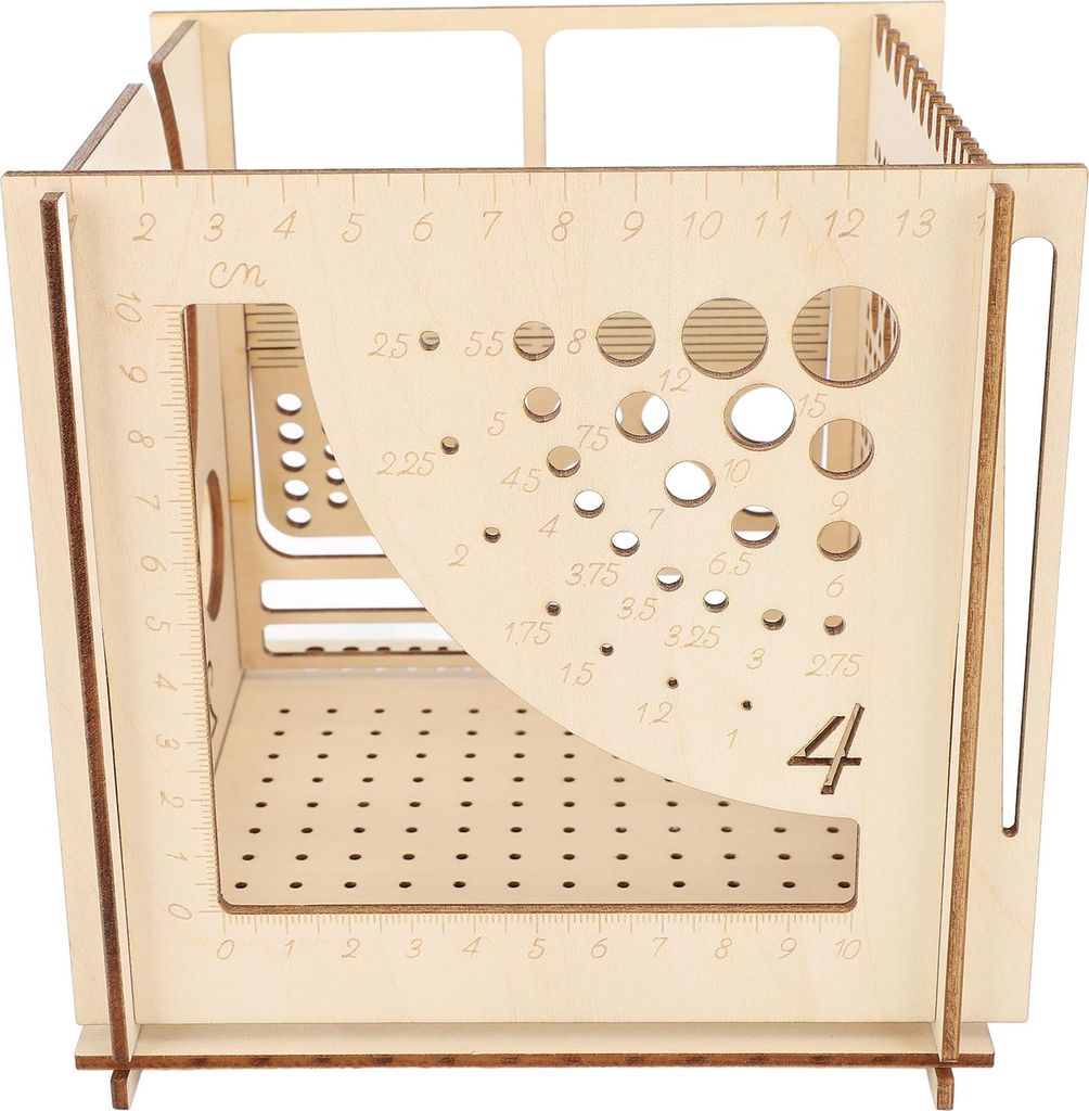 All in One Wooden Yarn Bowl Knitting Bowl Multi Purpose Yarn Ball Box für Crocheting DIY Crafts Tools