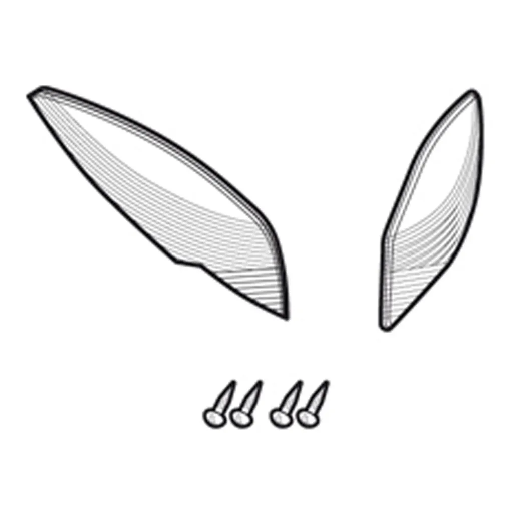Restyling Bauletto SHAD SH48 - Catadiottro Bianco Lucido Ricambio