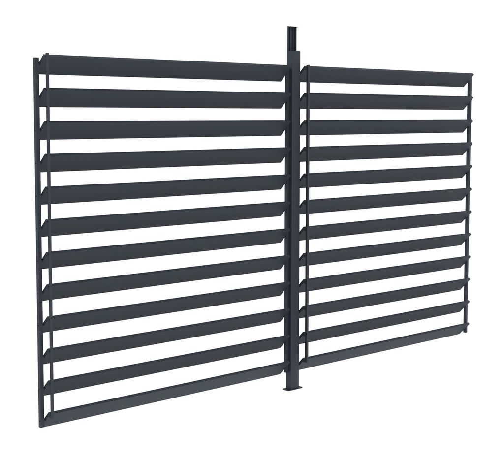 Zubehör G21 drehbare Lamellenwand 3,7 x 2,2 m für Pergola Austin