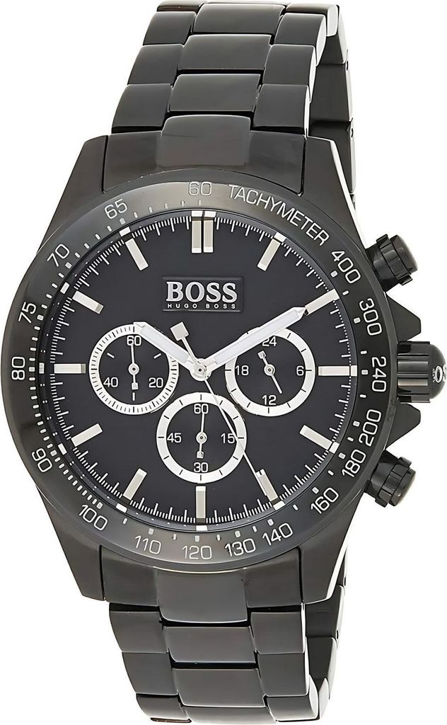 Hugo Boss Sport 1512961 Herrenuhr Schwarzes Stahl Chronograph