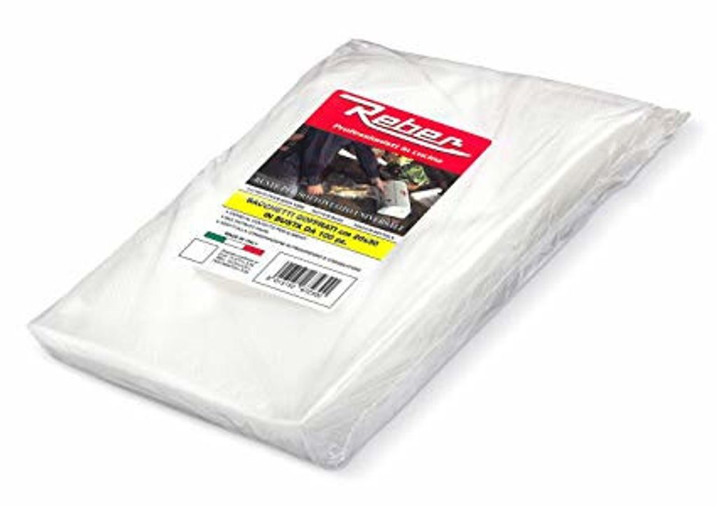 A package of vacuum seal bags on a white background.