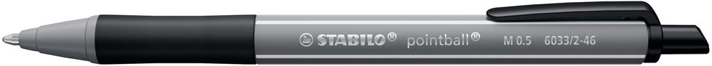 STABILO Kugelschreiber pointball dunkelgrau Schreibfarbe schwarz 1 St.