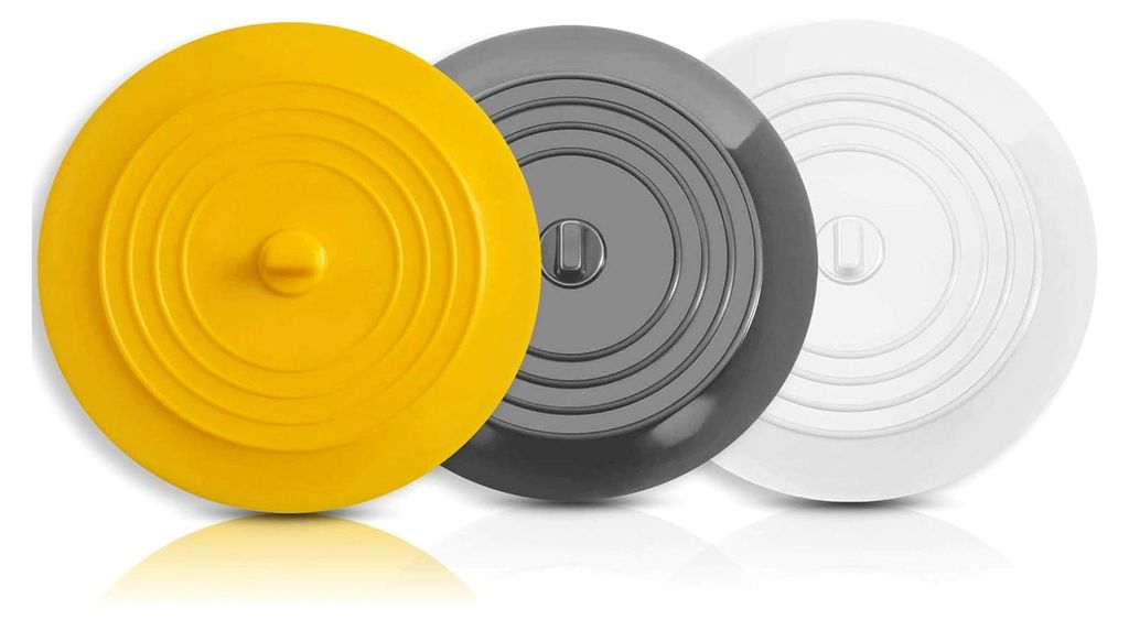 Silikon-Abflussstopfen | 15 cm flexibel und wasserdicht - Universelle Abdeckung für Edelstahl-Küchenspüle, Keramik-Badewanne, Toilette, Waschbec...