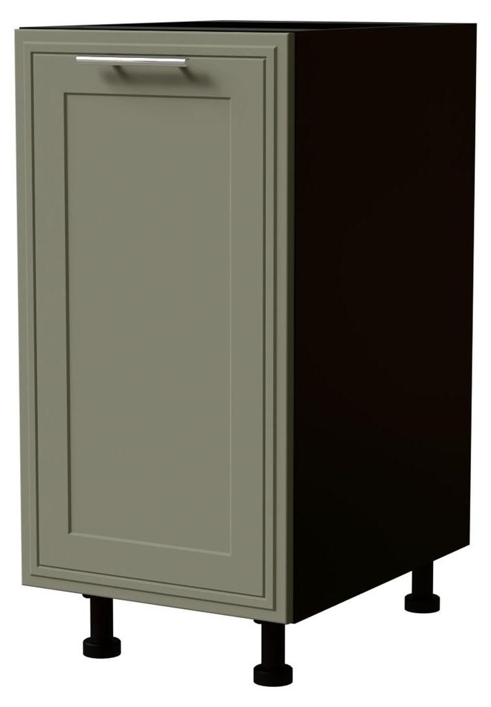 Küchenunterschrank SALO 40x50x82cm matt Farbe wählbar (SL-D1D/40),reed green matt,schwarz