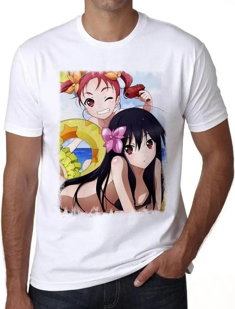 Herren Grafik T-Shirt Manga-Strand – Manga Beach – Öko-Verantwortlich Vintage Jahrgang Kurzarm Lustige Druck Geburtstag Geschenk Mann